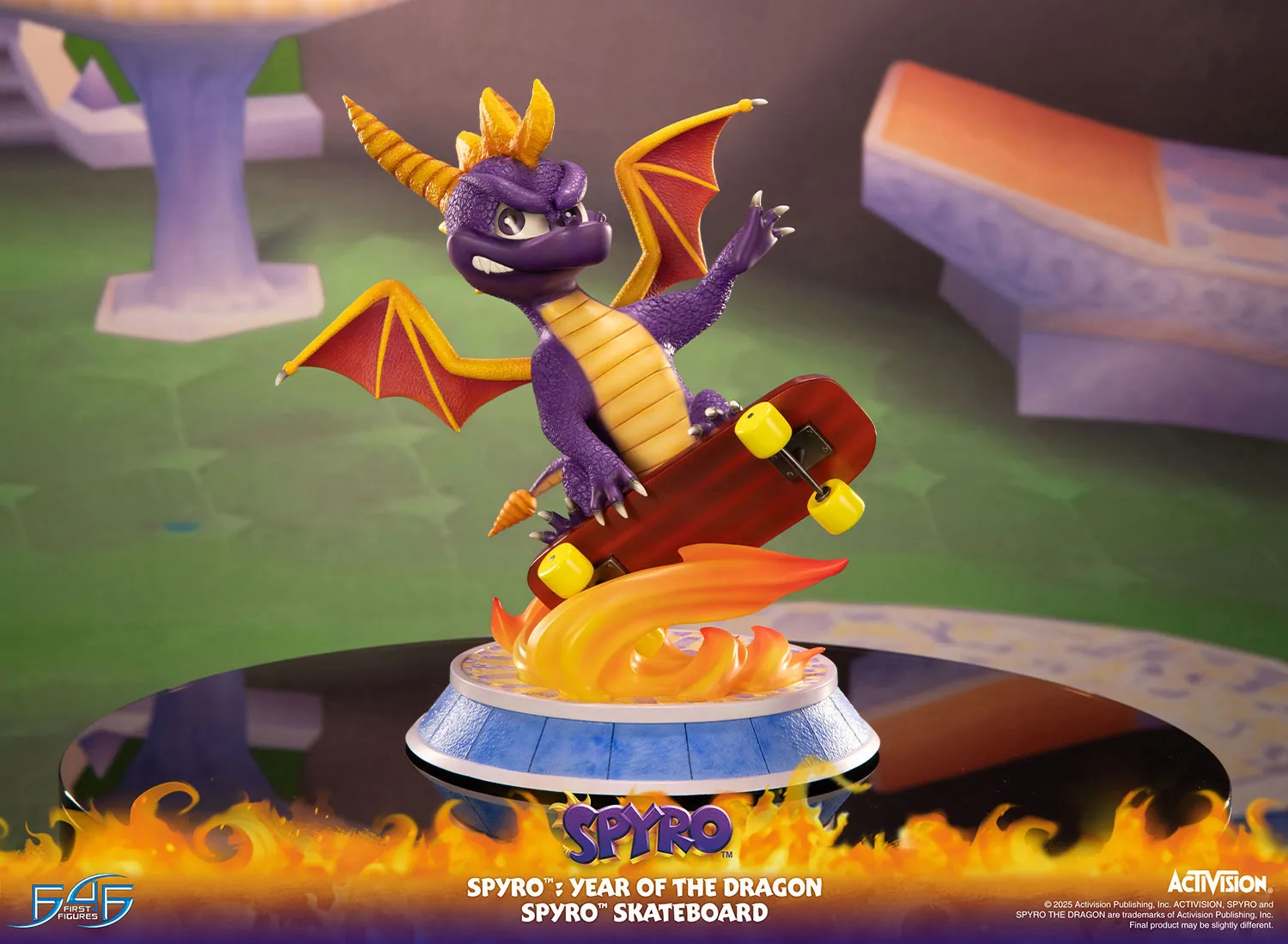 First 4 Figures Spyro Skateboard statueta Year of the Dragon