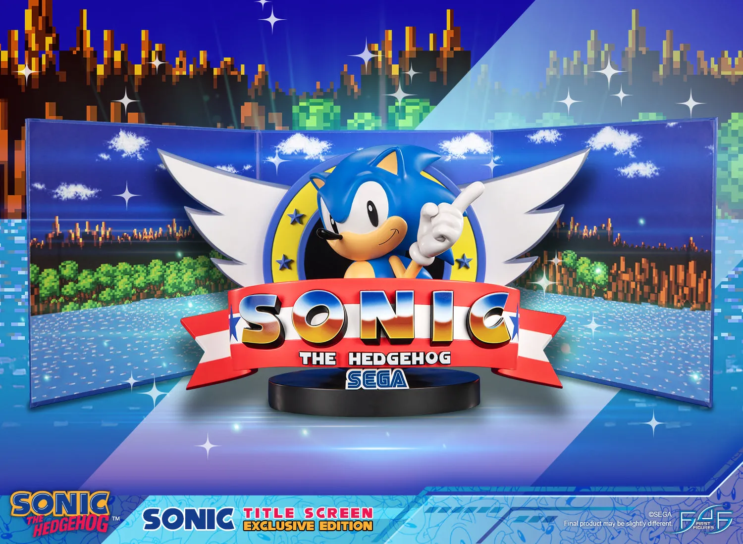 First 4 Figures Sonic Title Screen statueta Exclusive