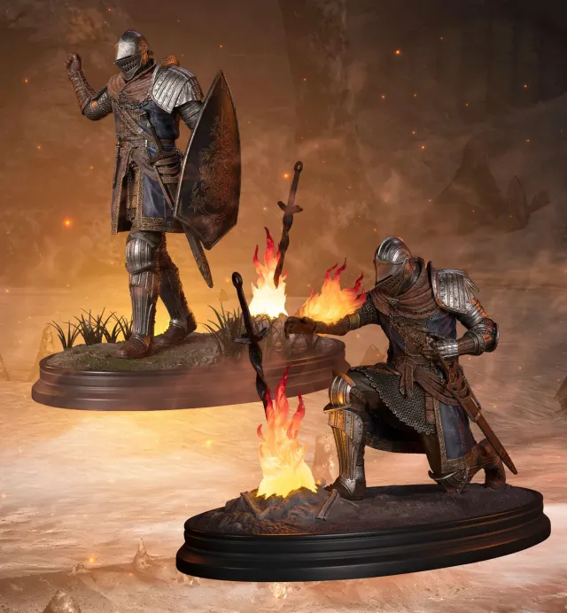 First 4 Figures Dark Souls Elite Knight statuetă Combo Edition LED