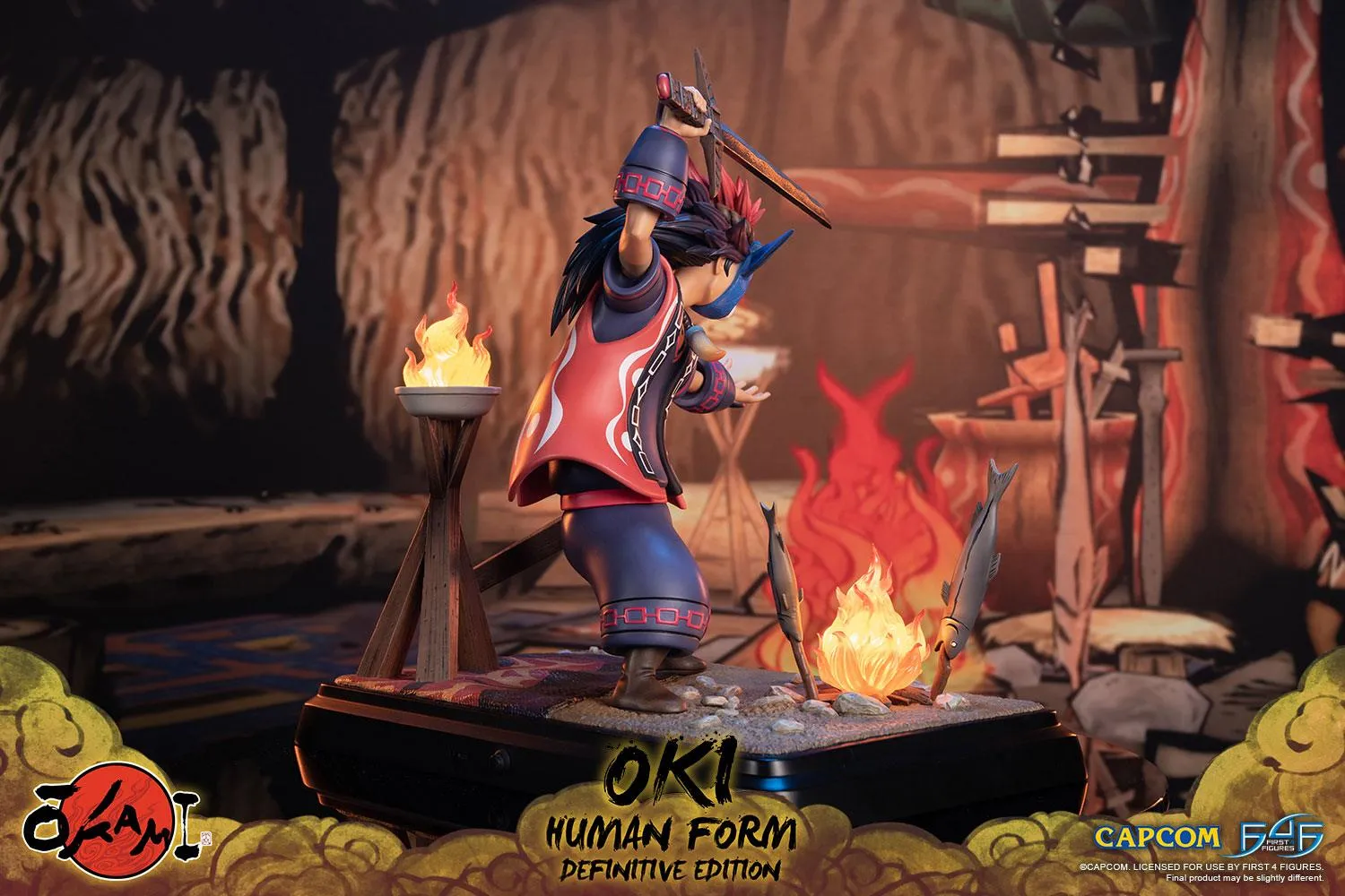 First 4 Figures Okami Oki Human statuetă Definitive Edition
