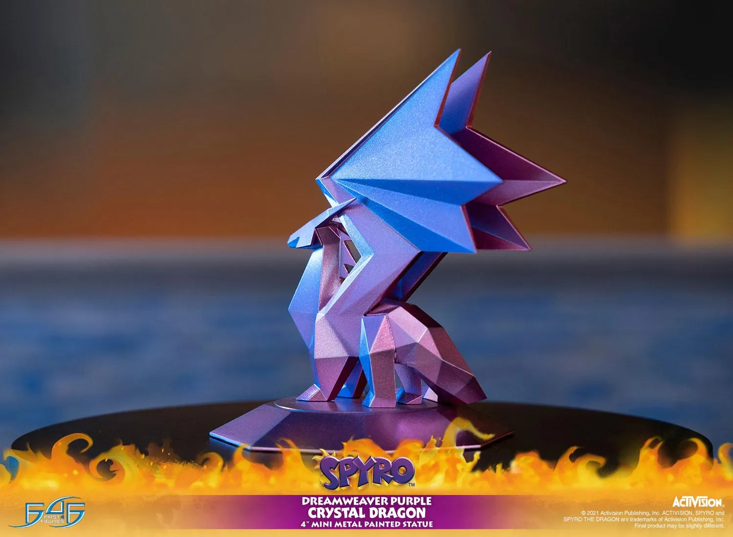 First 4 Figures Spyro Dreamweaver Purple statueta metal cristal mov