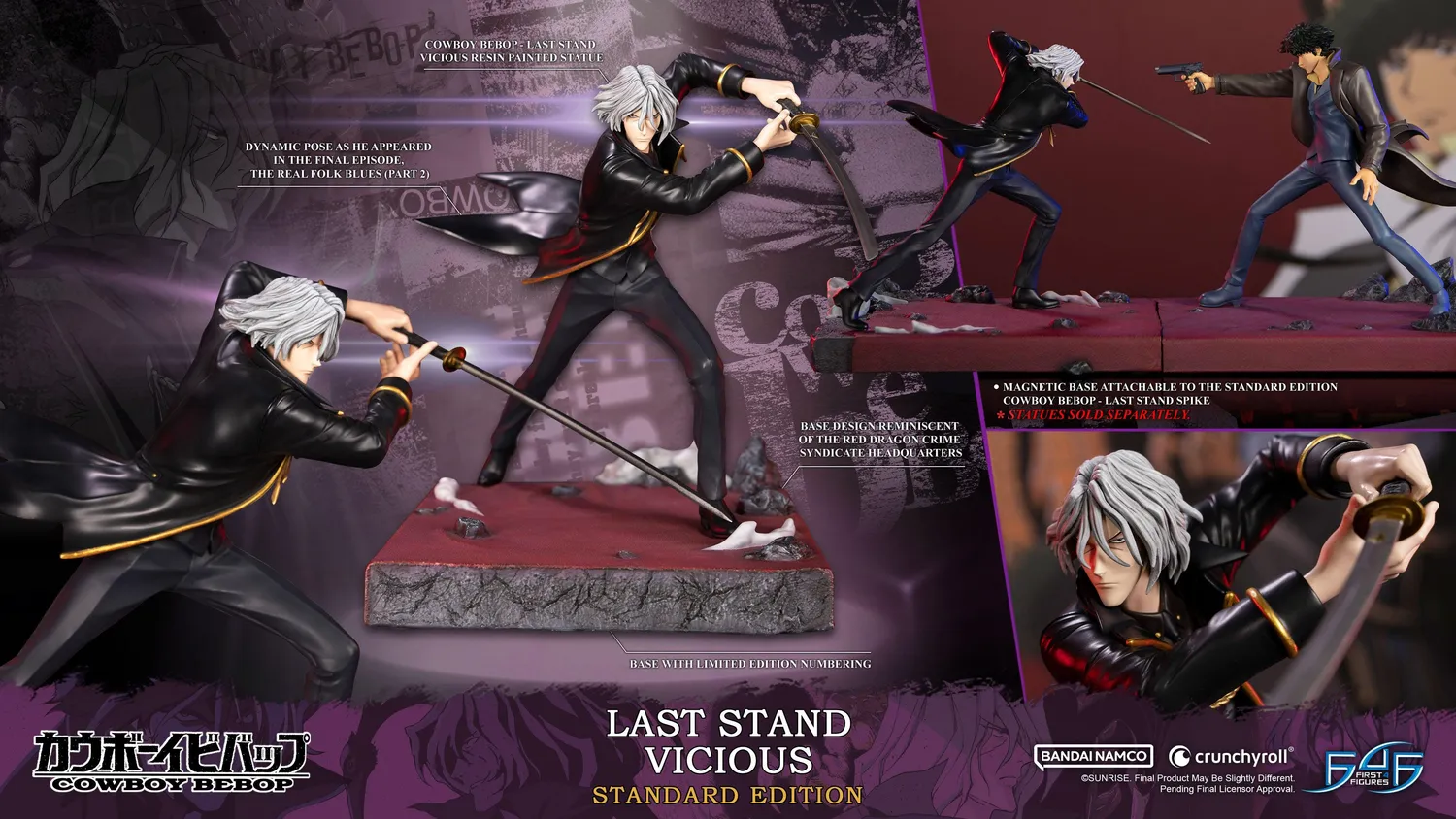 First 4 Figures Bebop Vicious statueta 28cm standard