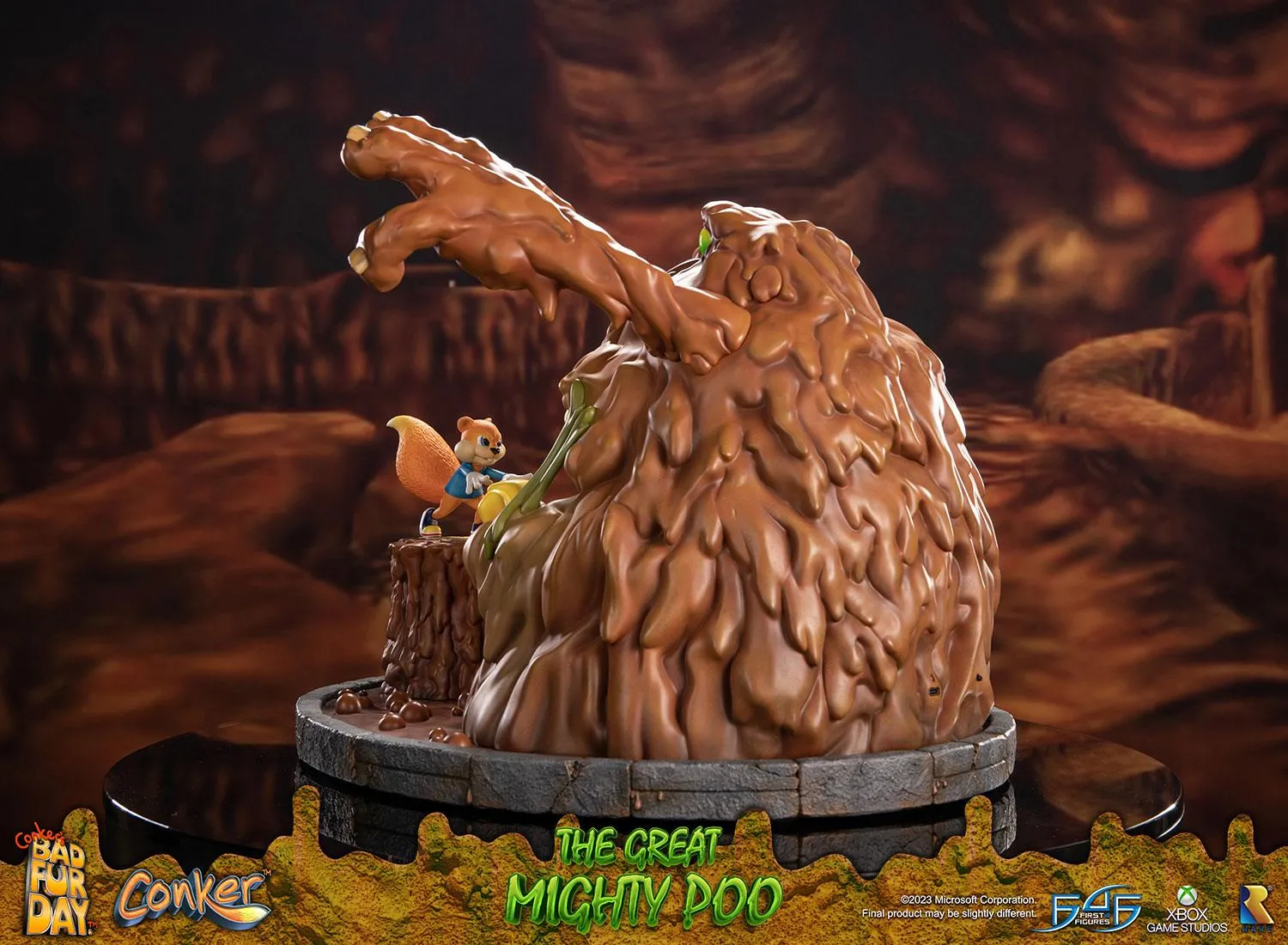 First 4 Figures Conker Great Mighty Poo statuie rasina 36,5 cm