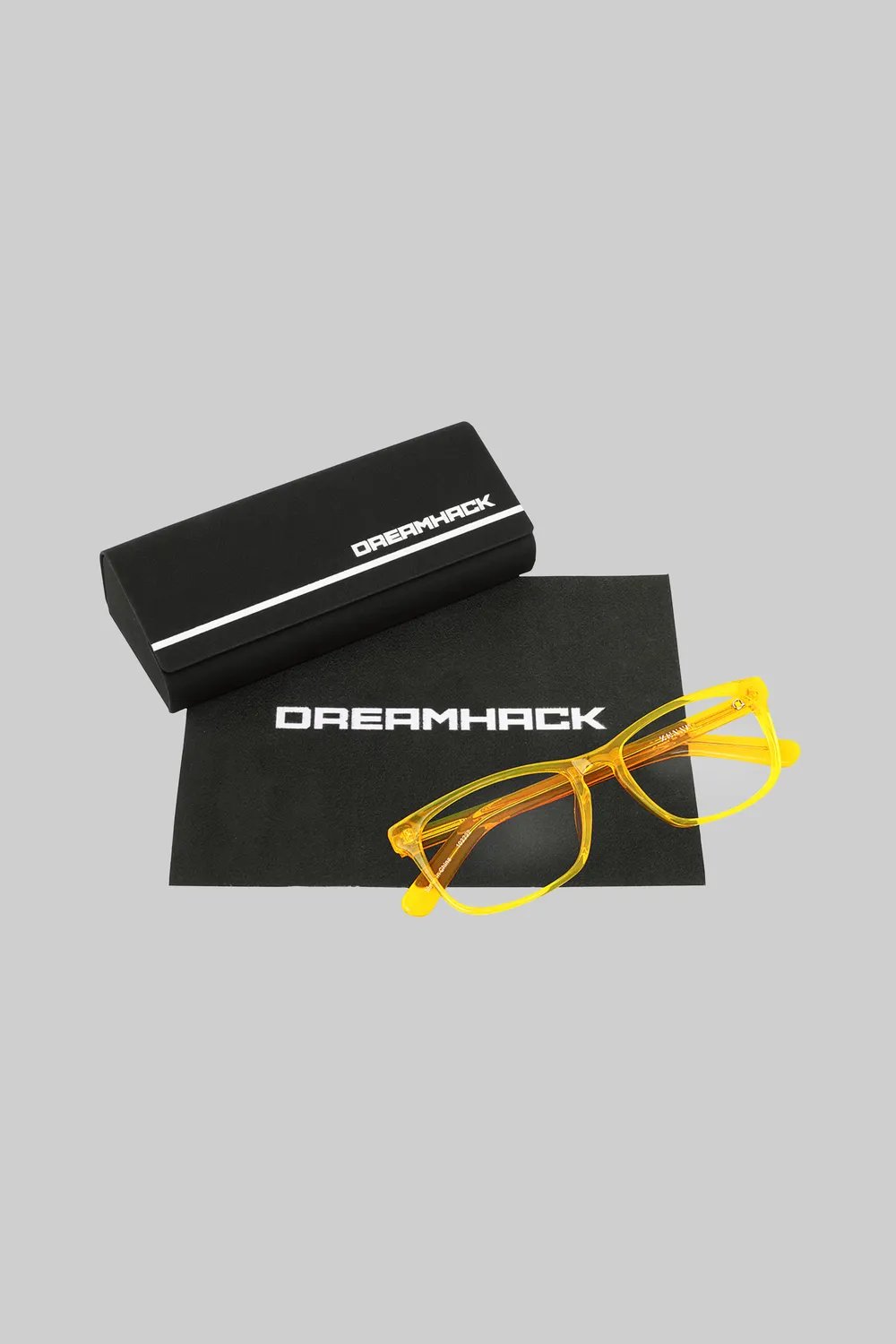 DreamHack Zenni Square Orange Warped ochelari portocaliu plastic
