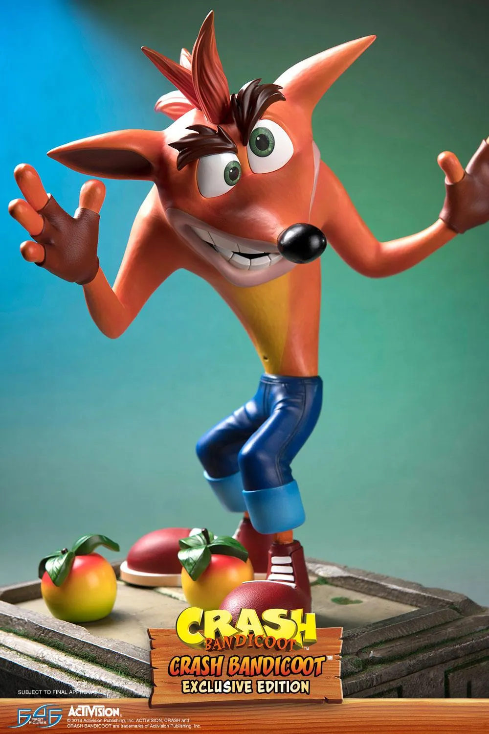 First 4 Figures Crash Bandicoot Crash statuetă rășină exclusivă