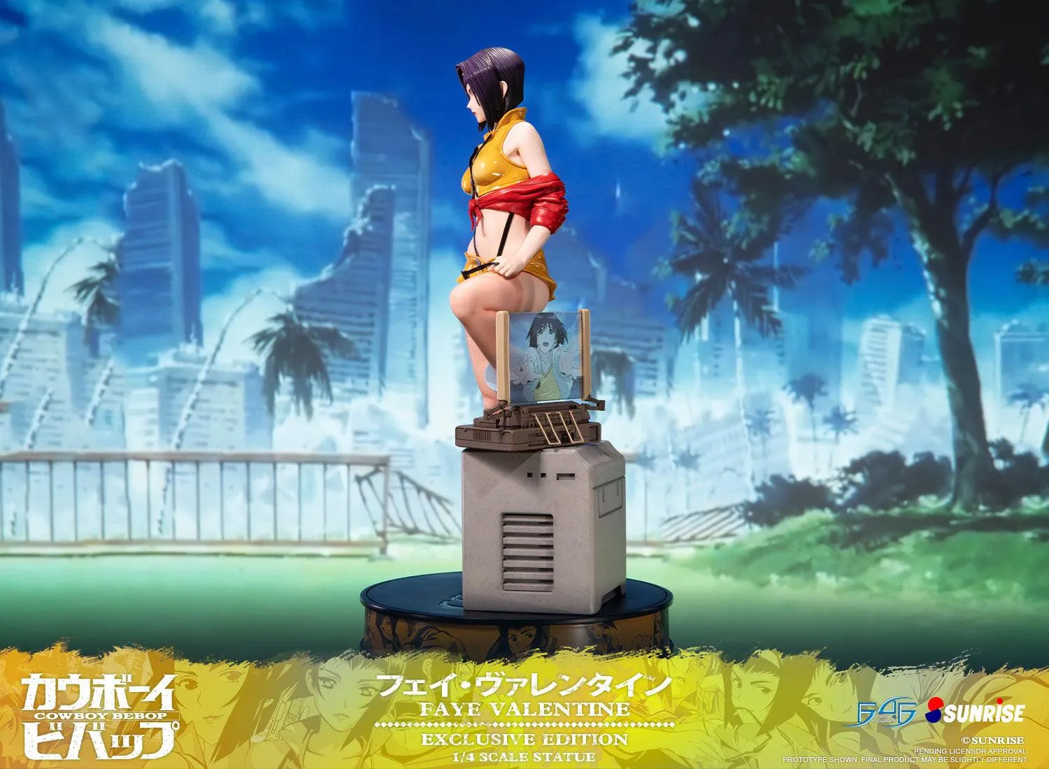 First 4 Figures Cowboy Bebop Faye Valentine statueta 1/4 caseta