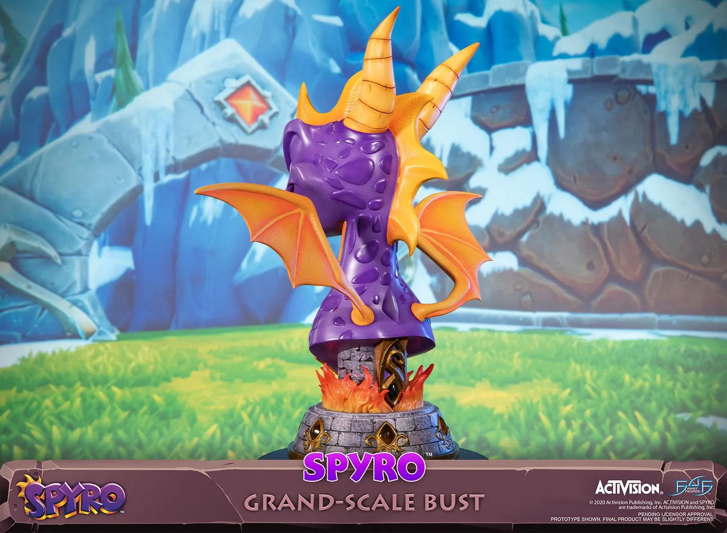 First 4 Figures Spyro bust Grand-Scale Standard cu flacari