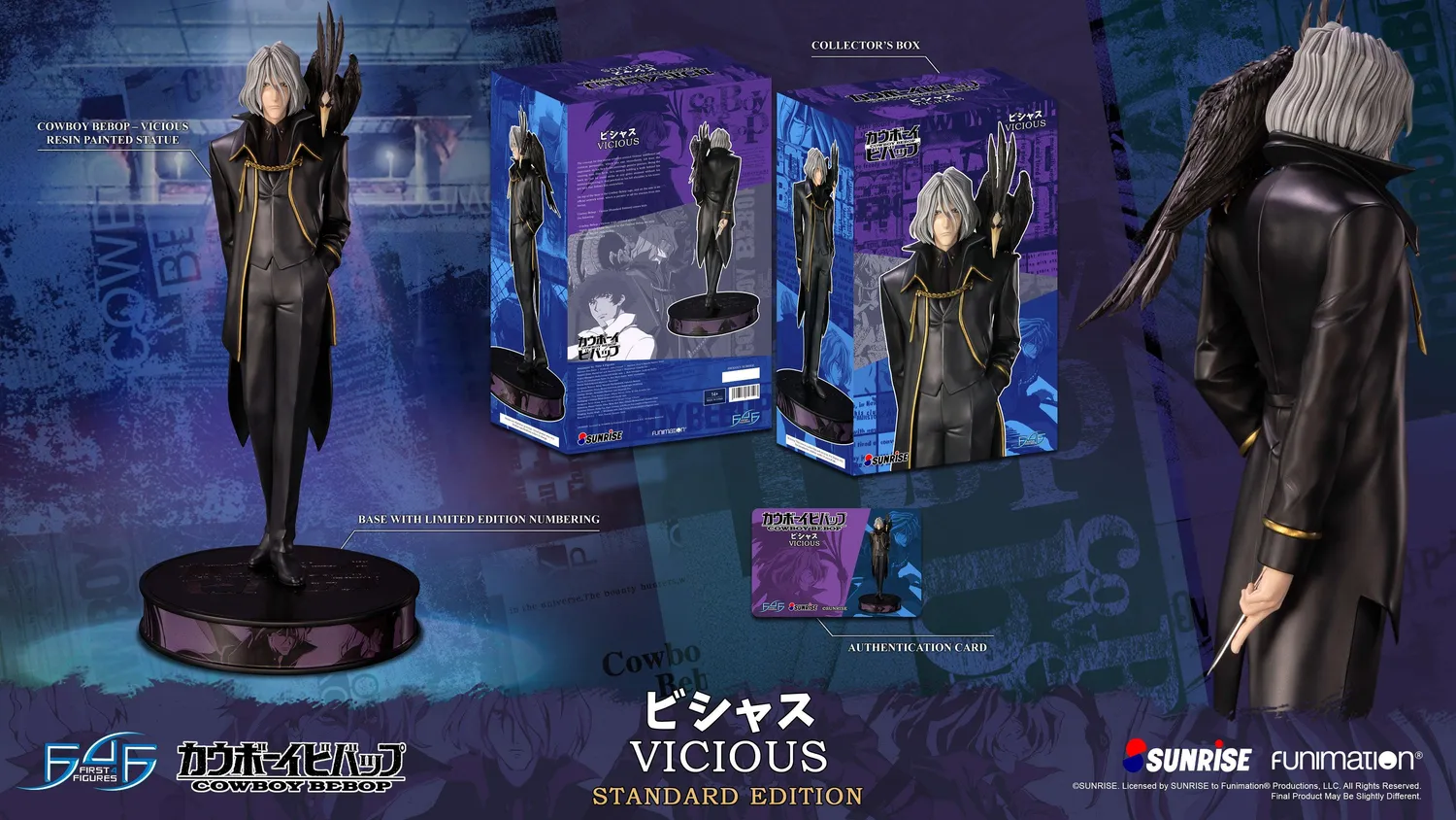 First 4 Figures Cowboy Bebop Vicious statuetă Standard 56cm