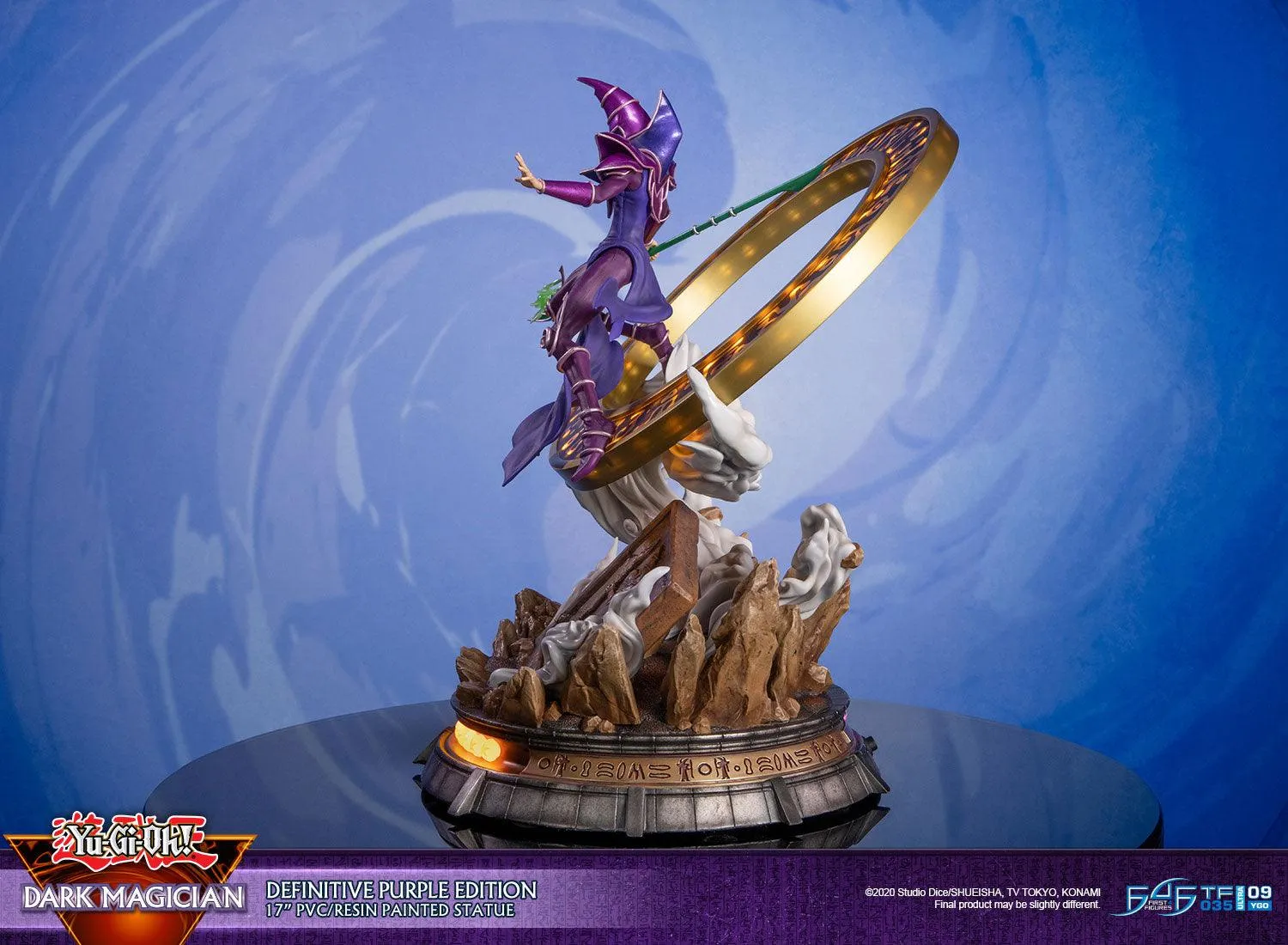 First 4 Figures Yu-Gi-Oh Dark Magician statueta Definitive Purple