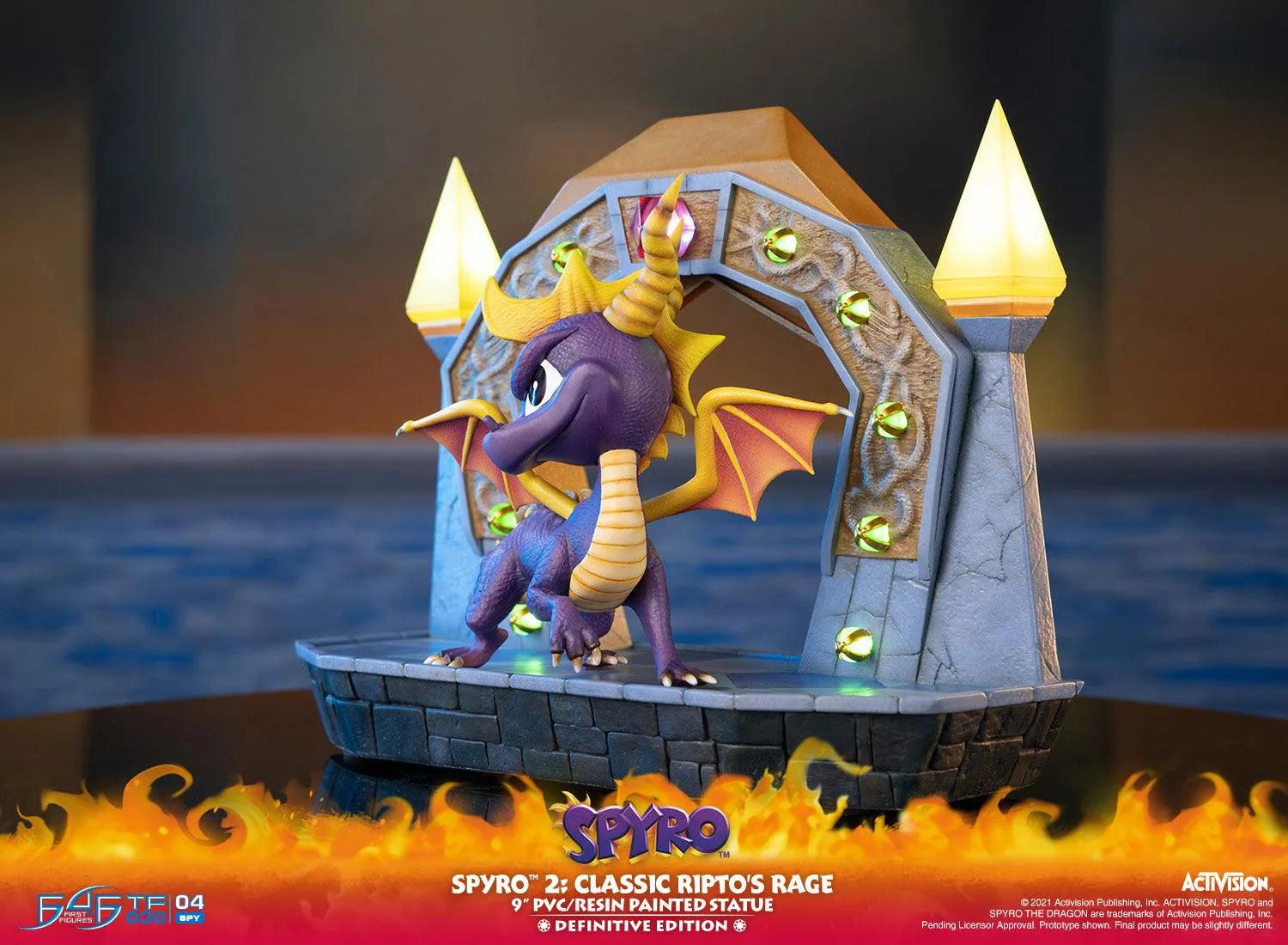 First 4 Figures Spyro 2 Ripto's Rage statuetă PVC Definitive LED