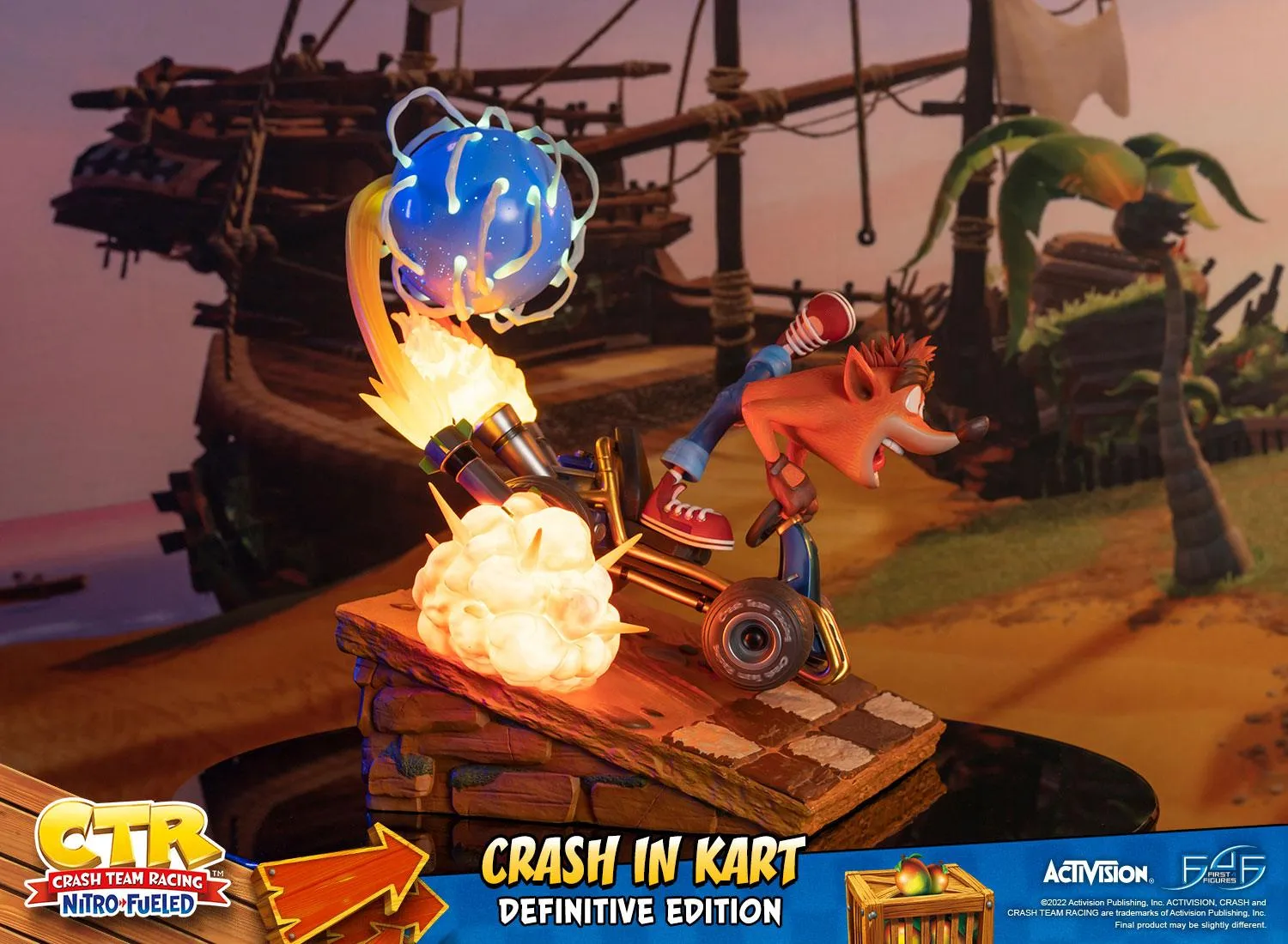 First 4 Figures Crash Kart statueta rasina Definitive Edition