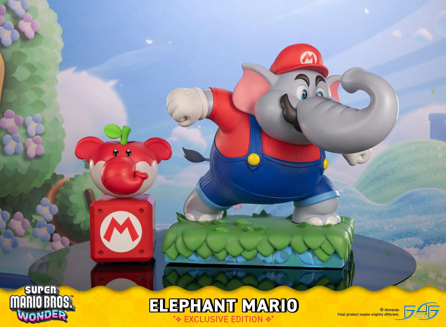First 4 Figures Super Mario Wonder Elephant Mario statueta