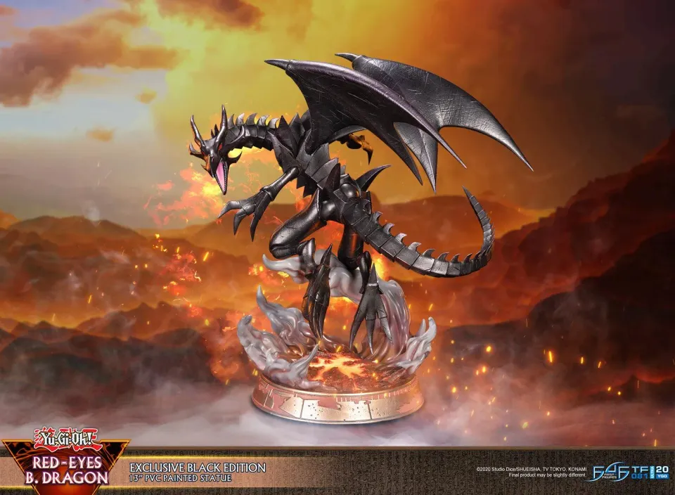 First 4 Figures Yu-Gi-Oh! Red-Eyes statueta Black Edition LED