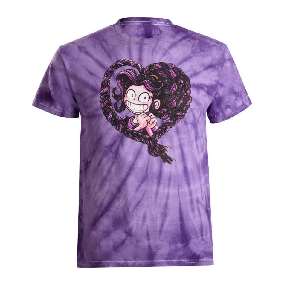 Huggy Wuggy Poppy Playtime Lily tricou tie-dye