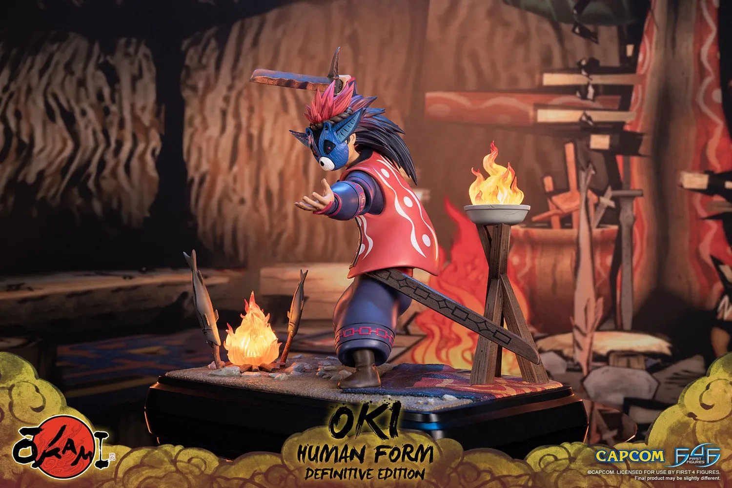 First 4 Figures Okami Oki Human statuetă Definitive Edition