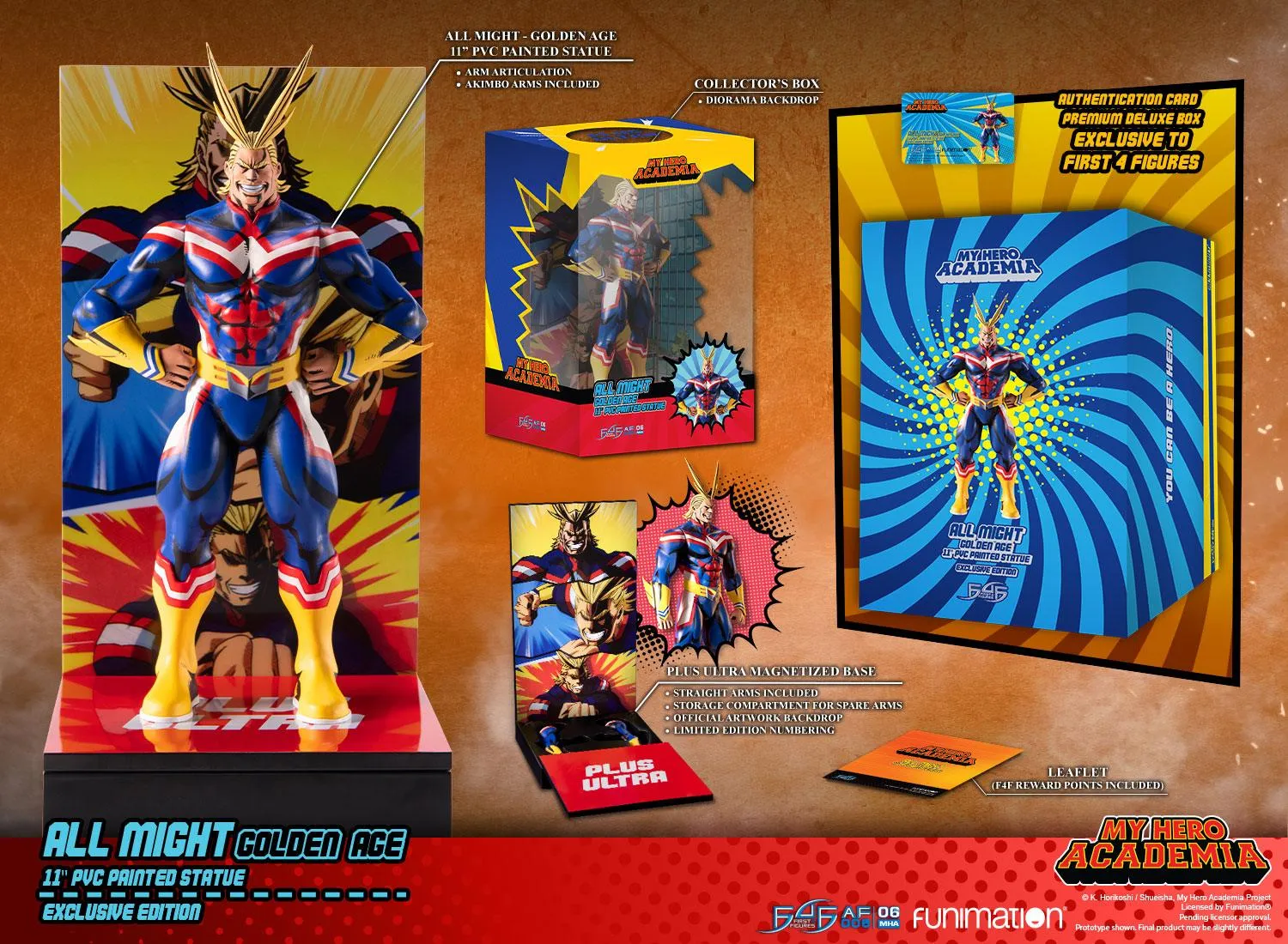 First 4 Figures All Might Golden Age figurina Exclusive
