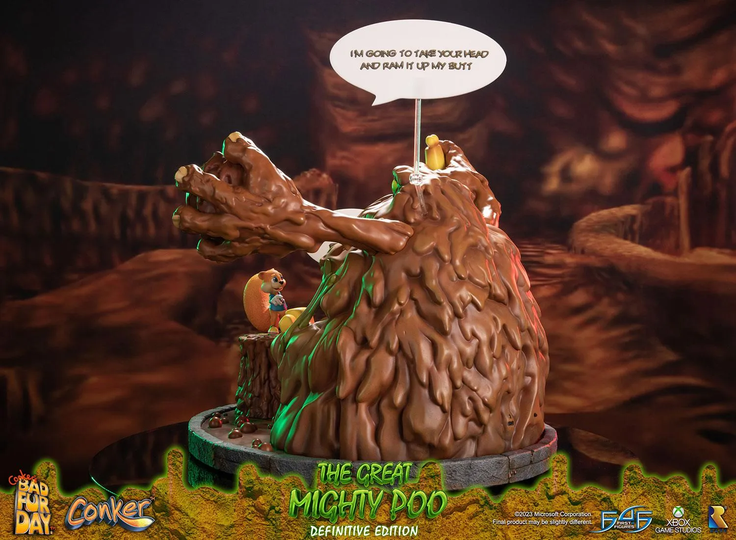 First 4 Figures Conker's Bad Fur Day The Great Mighty Poo statuetă Definitive