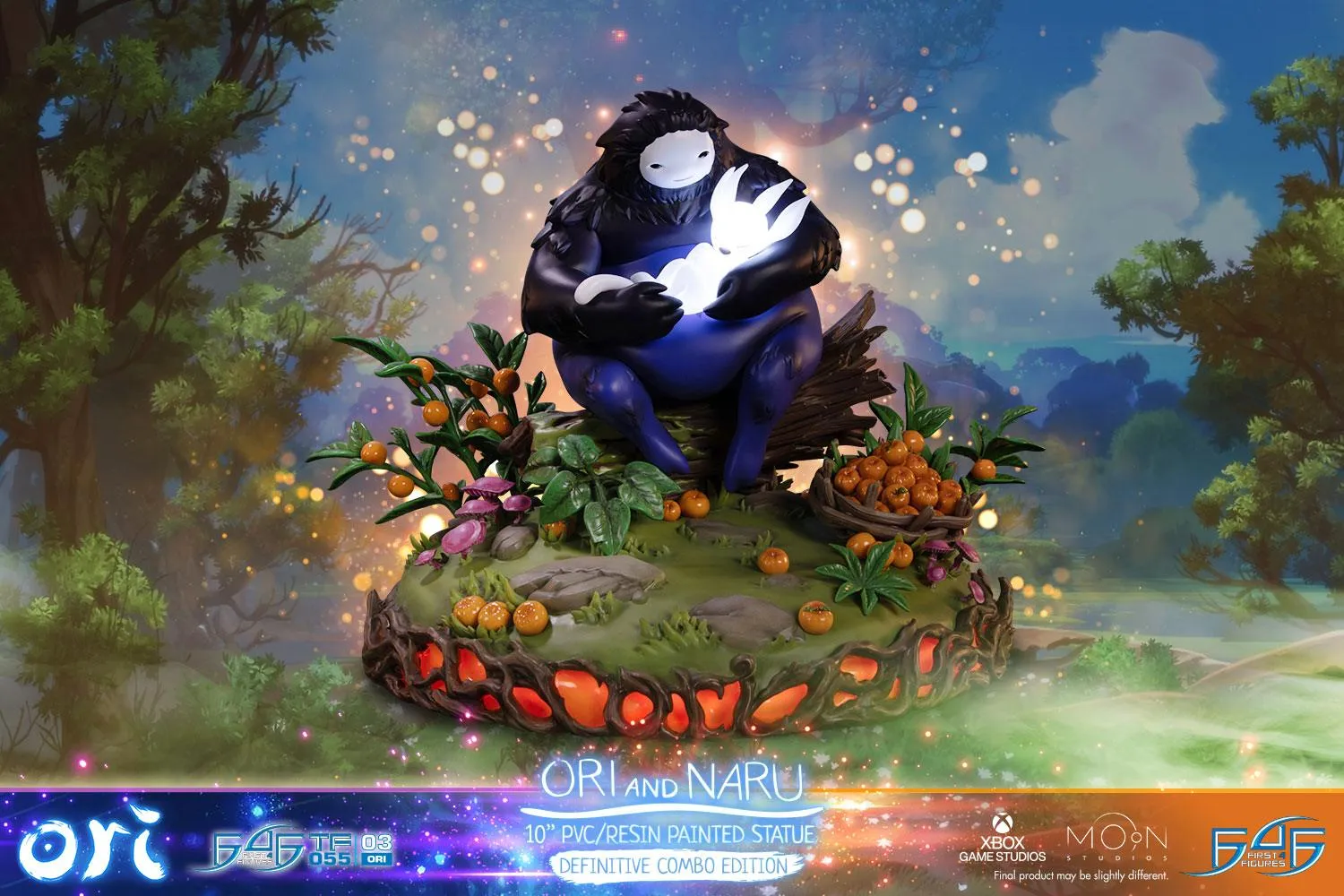 First 4 Figures Ori Blind Forest Ori and Naru statueta Combo LED