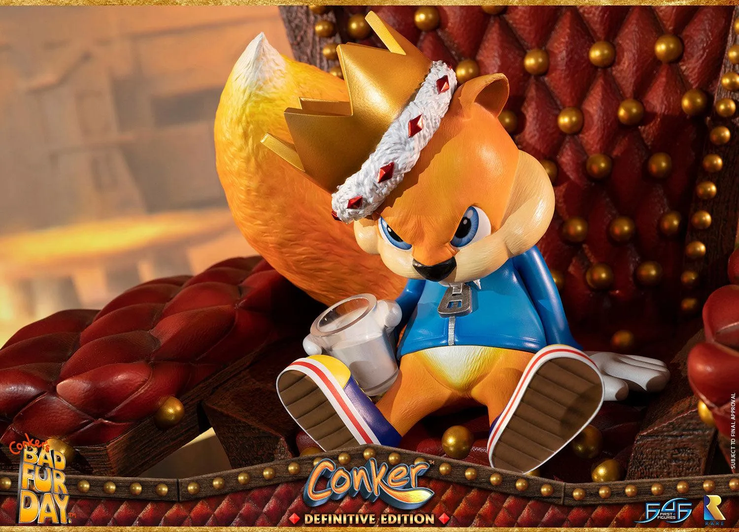 First 4 Figures Conker's Bad Fur Day Conker statuetă Definitive Edition