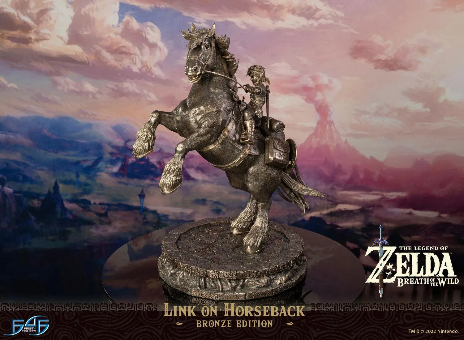 First 4 Figures Zelda Link on Horseback statuetă bronz