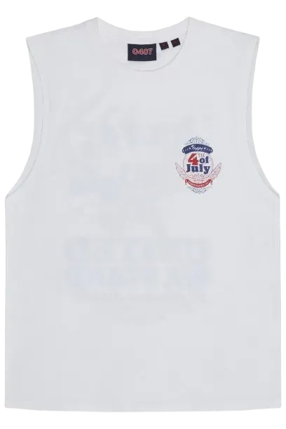 ESL 4th July Sleeveless maiou alb fara maneci