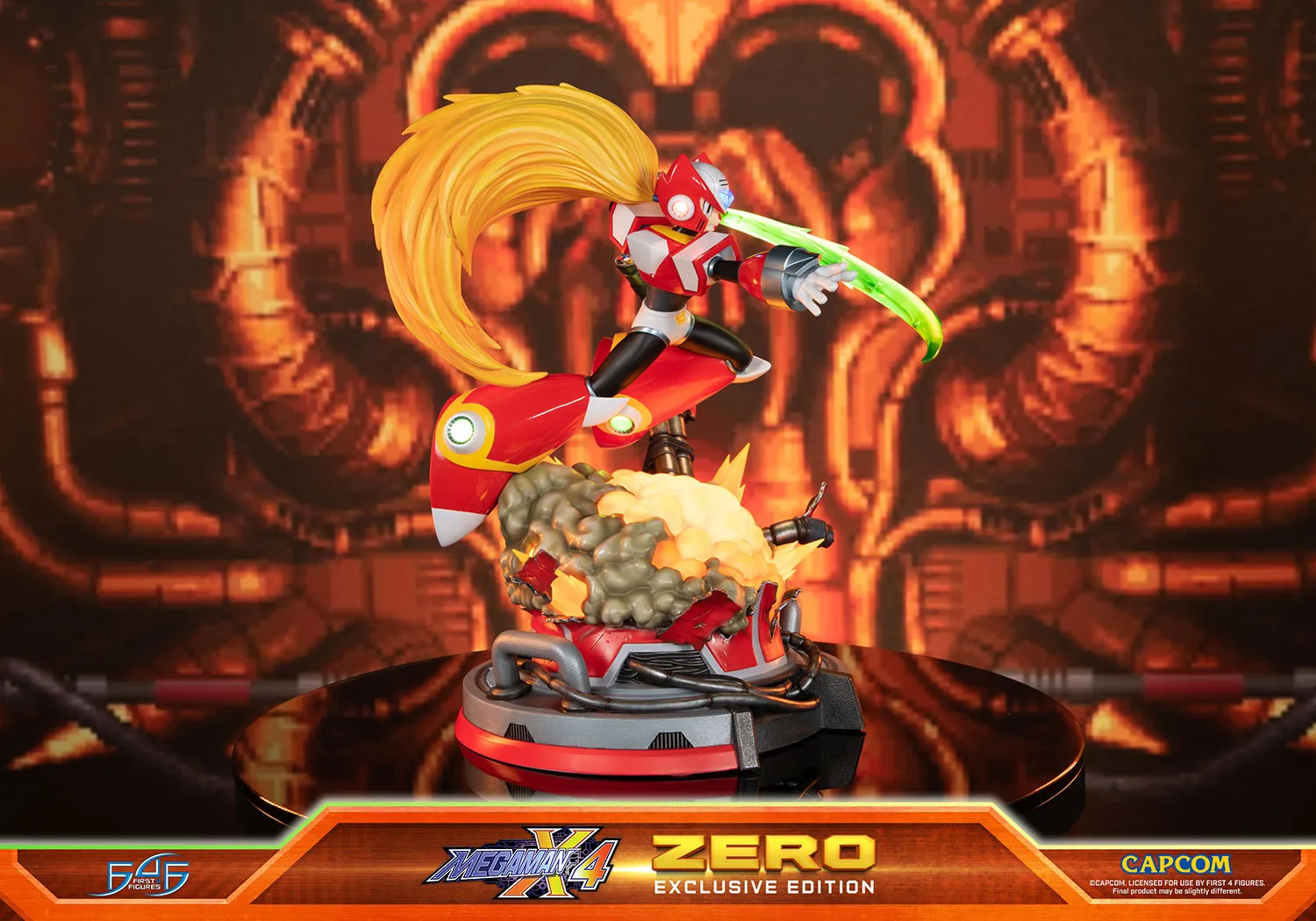 First 4 Figures Mega Man X Zero statueta Exclusive LED