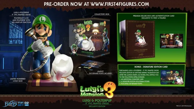 First 4 Figures Luigi Polterpup figurina Exclusive LED