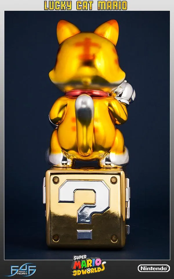First 4 Figures Lucky Cat Mario statueta aurie Exclusive