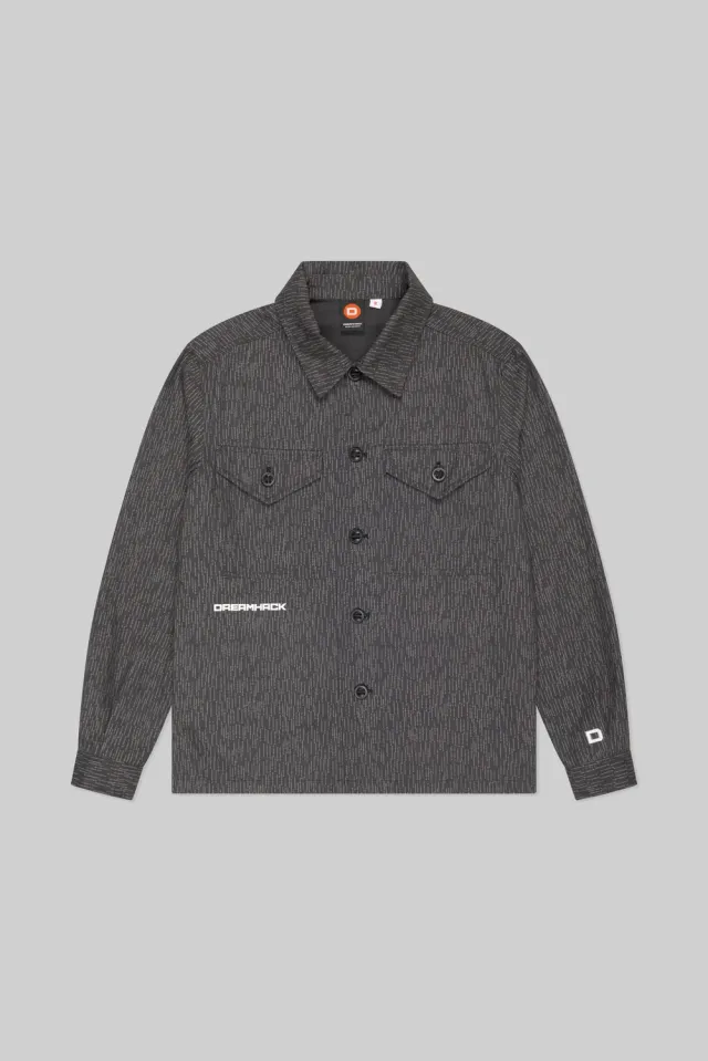 DreamHack Digital Frequency overshirt gri bumbac