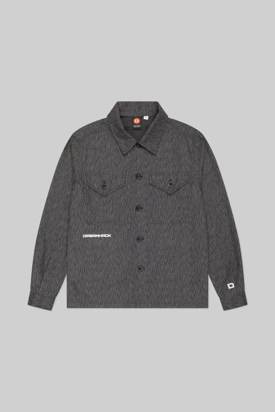 DreamHack Digital Frequency overshirt gri bumbac