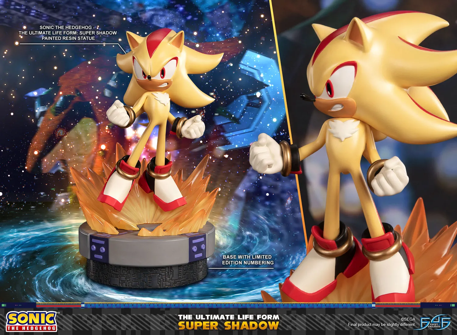 First 4 Figures Sonic Super Shadow Ultimate statuetă 32 cm