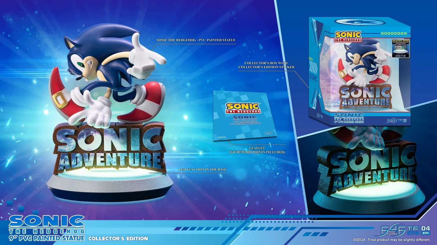 First 4 Figures Sonic Adventure Sonic PVC Collector’s figurina