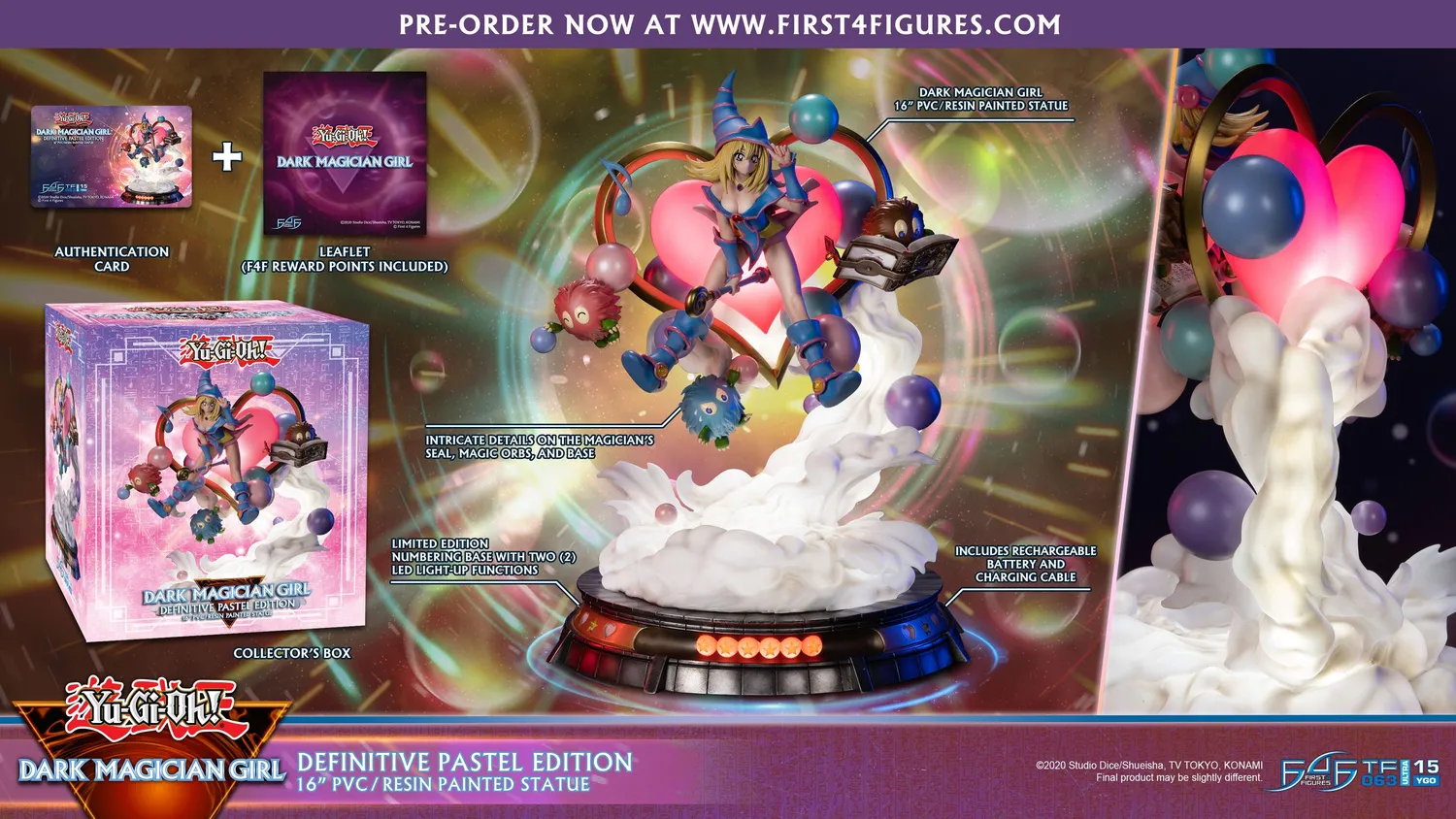 First 4 Figures Yu-Gi-Oh Dark Magician Girl statueta Pastel