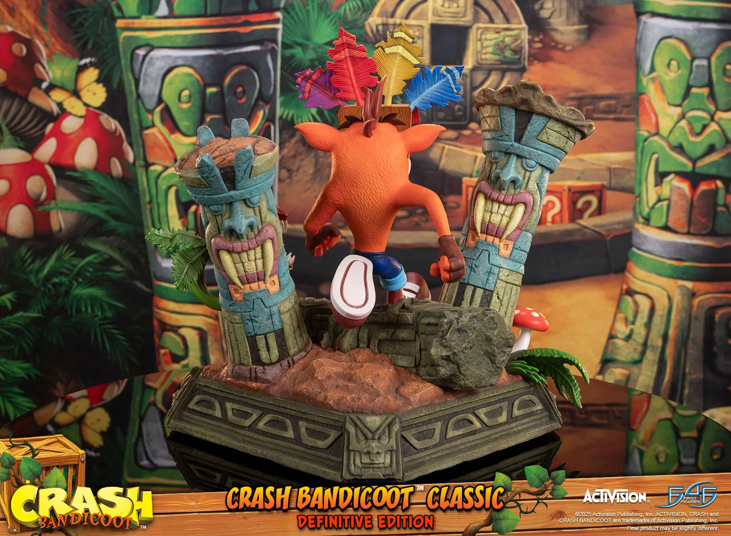 First 4 Figures Crash Bandicoot Classic statueta Definitive