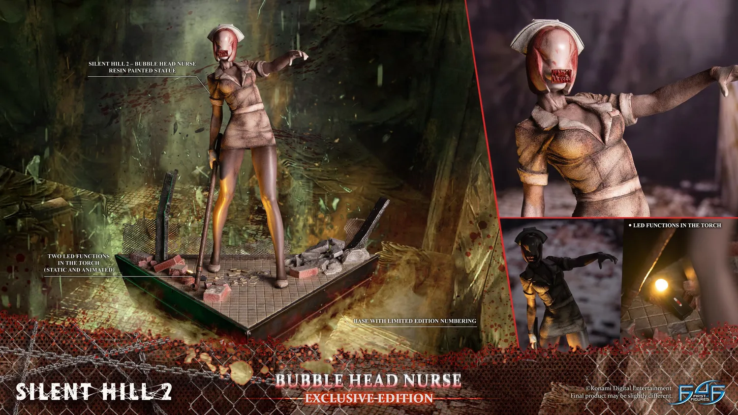 First 4 Figures Silent Hill Nurse statuetă Exclusive LED