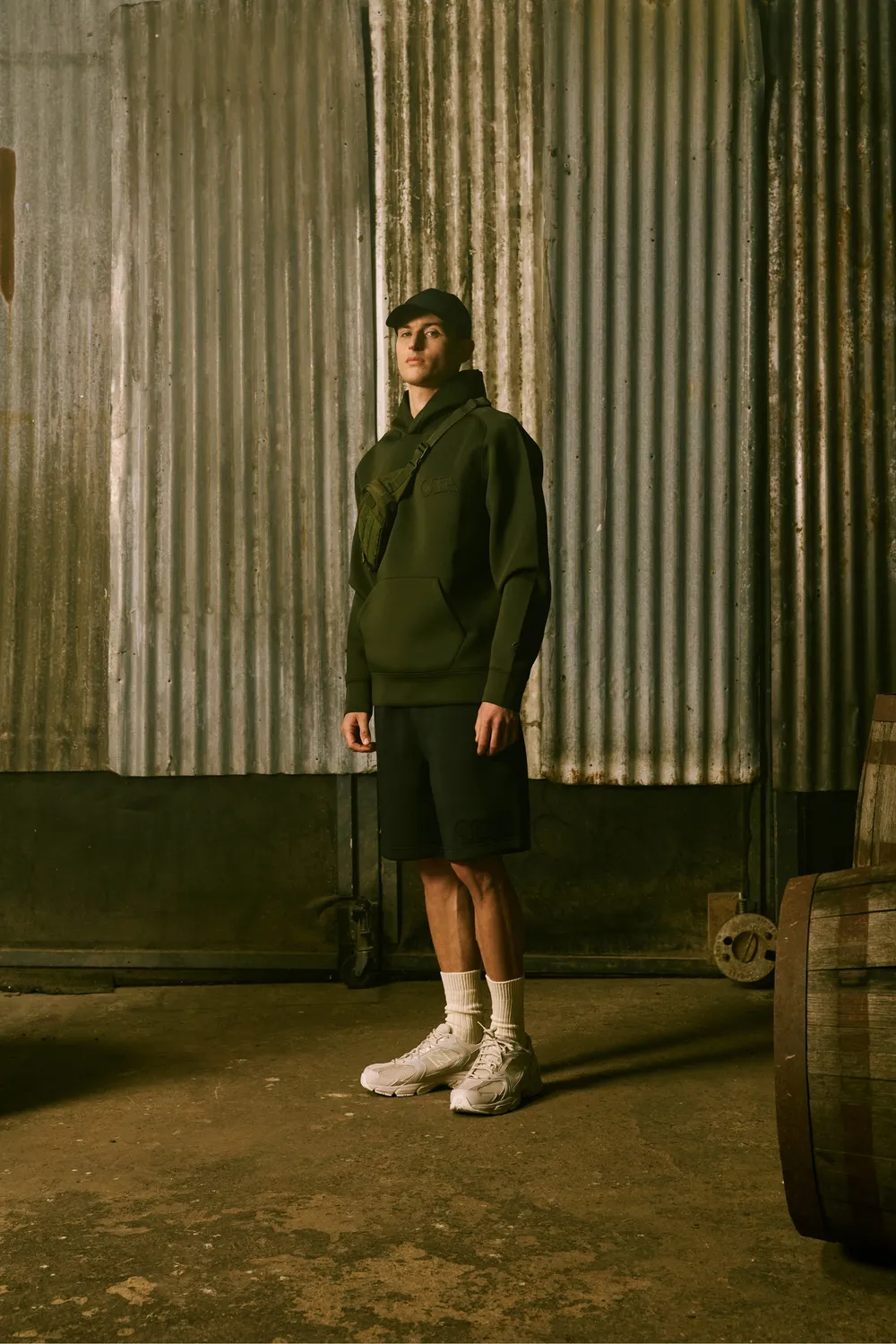 ESL Crosshairs Sweatshorts pantaloni scurti Moss 400 GSM