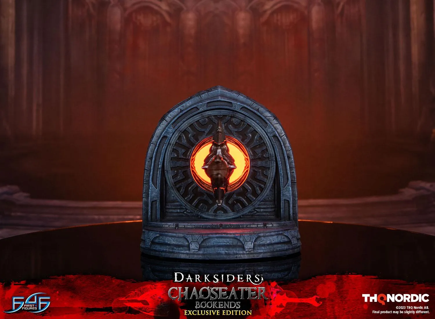 First 4 Figures Darksiders Chaoseater suport cărți Exclusive LED