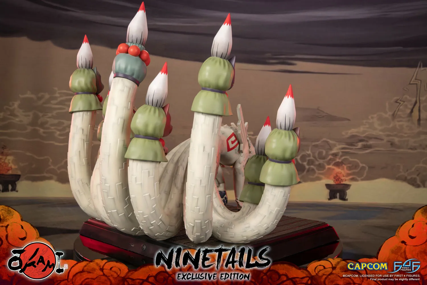 First 4 Figures Okami Ninetails statuetă Exclusive Edition LED