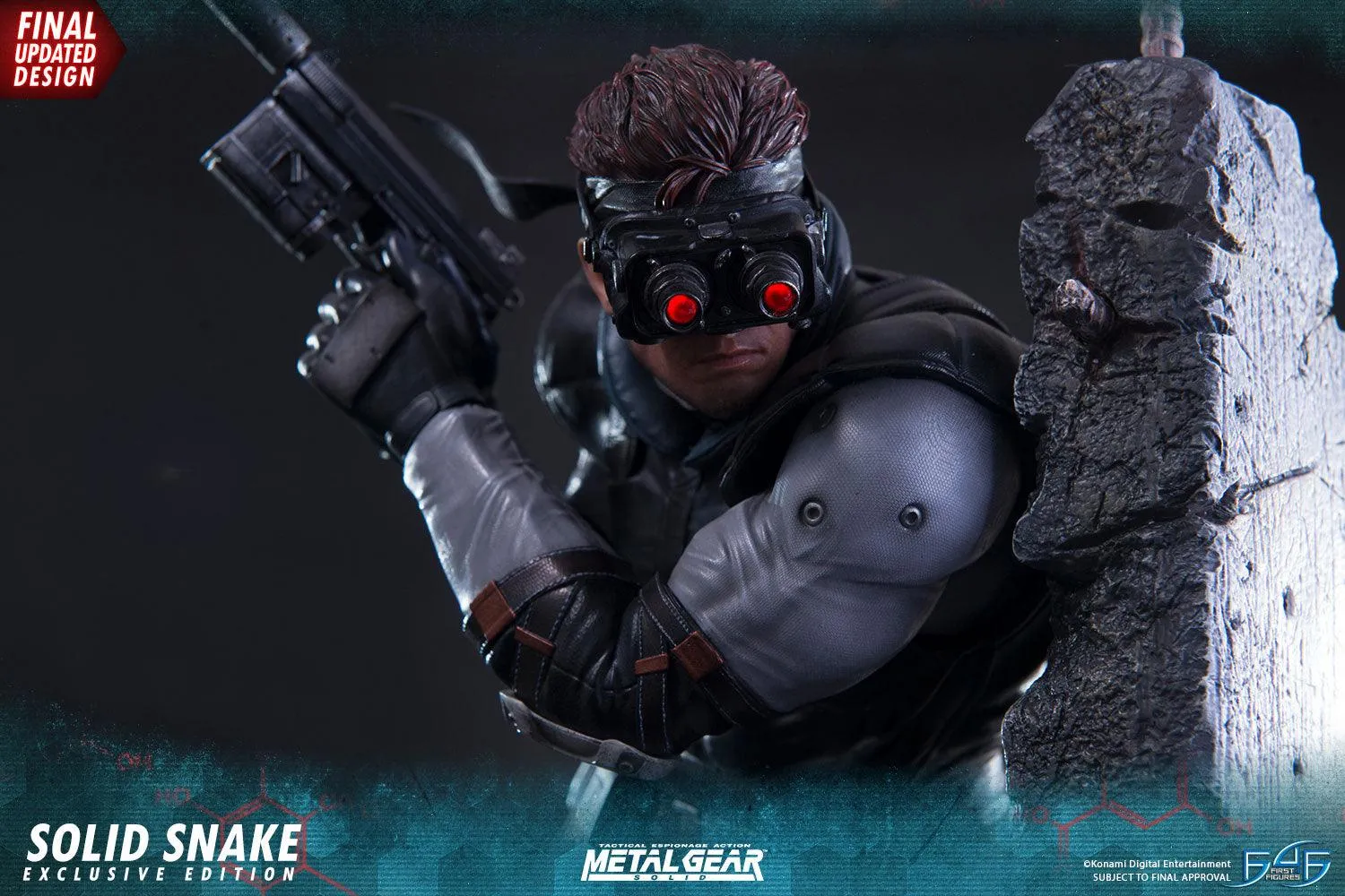 First 4 Figures Metal Gear Solid Solid Snake statuetă Exclusive LED