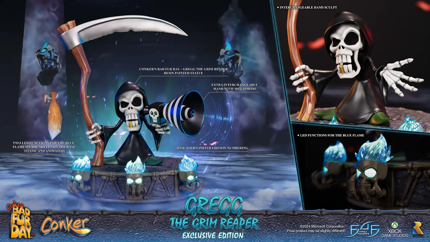 First 4 Figures Conker Gregg statueta Exclusive Reaper