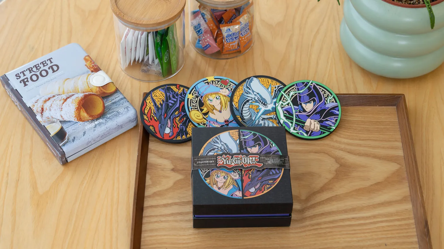 First 4 Figures Yu-Gi-Oh! set coastere 4 piese Blue-Eyes