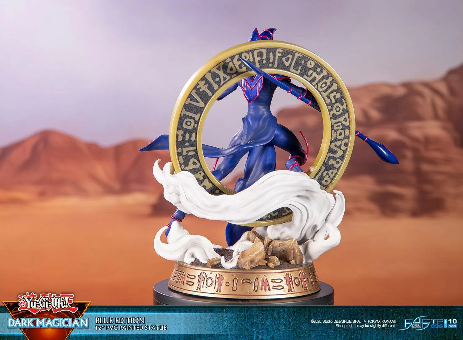 First 4 Figures Yu-Gi-Oh! Dark Magician statuetă Blue PVC