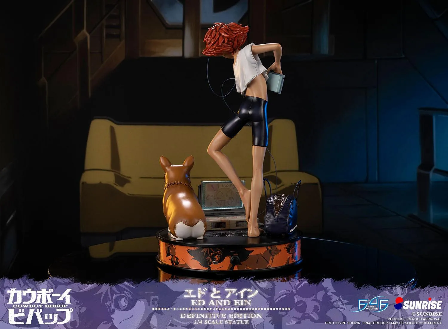 First 4 Figures Cowboy Bebop Ed and Ein statueta Definitive Edition