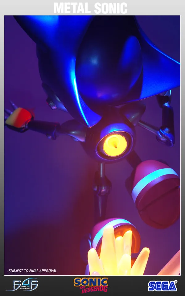 First 4 Figures Sonic Metal Sonic statuetă rășină Exclusive LED