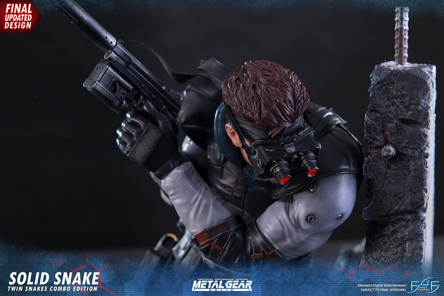 First 4 Figures Metal Gear Snake statuetă Twin Snakes Combo