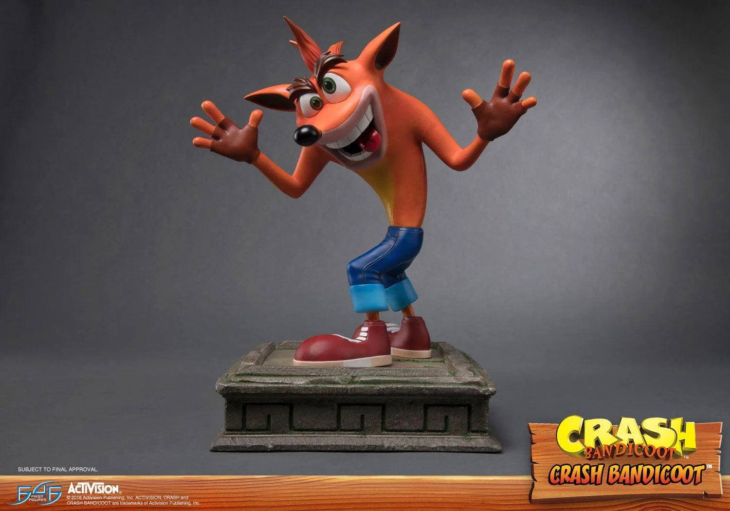 First 4 Figures Crash Bandicoot statueta rasina 41 cm