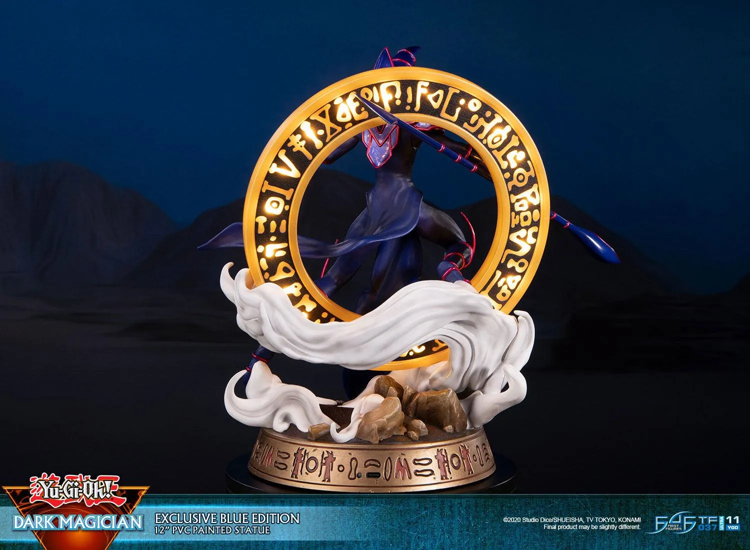 First 4 Figures Yu-Gi-Oh Dark Magician statueta Exclusive Blue