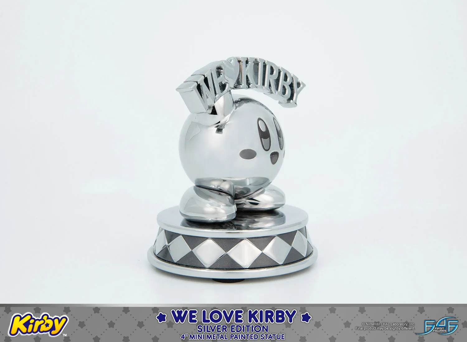 First 4 Figures Kirby We Love Kirby Silver statueta metal 10cm