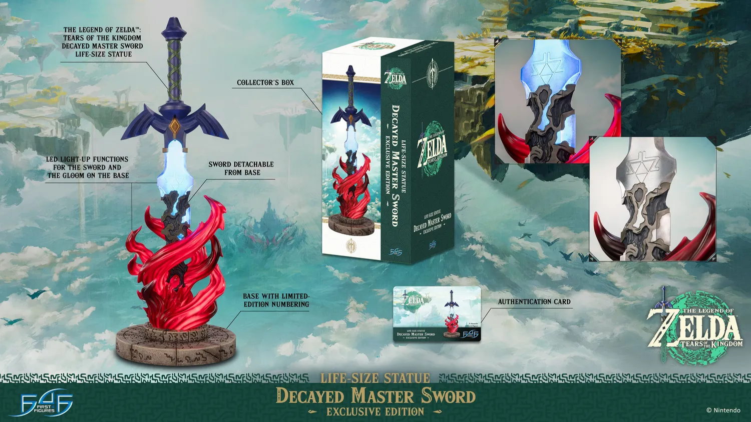 First 4 Figures Master Sword Decayed statuetă Exclusive
