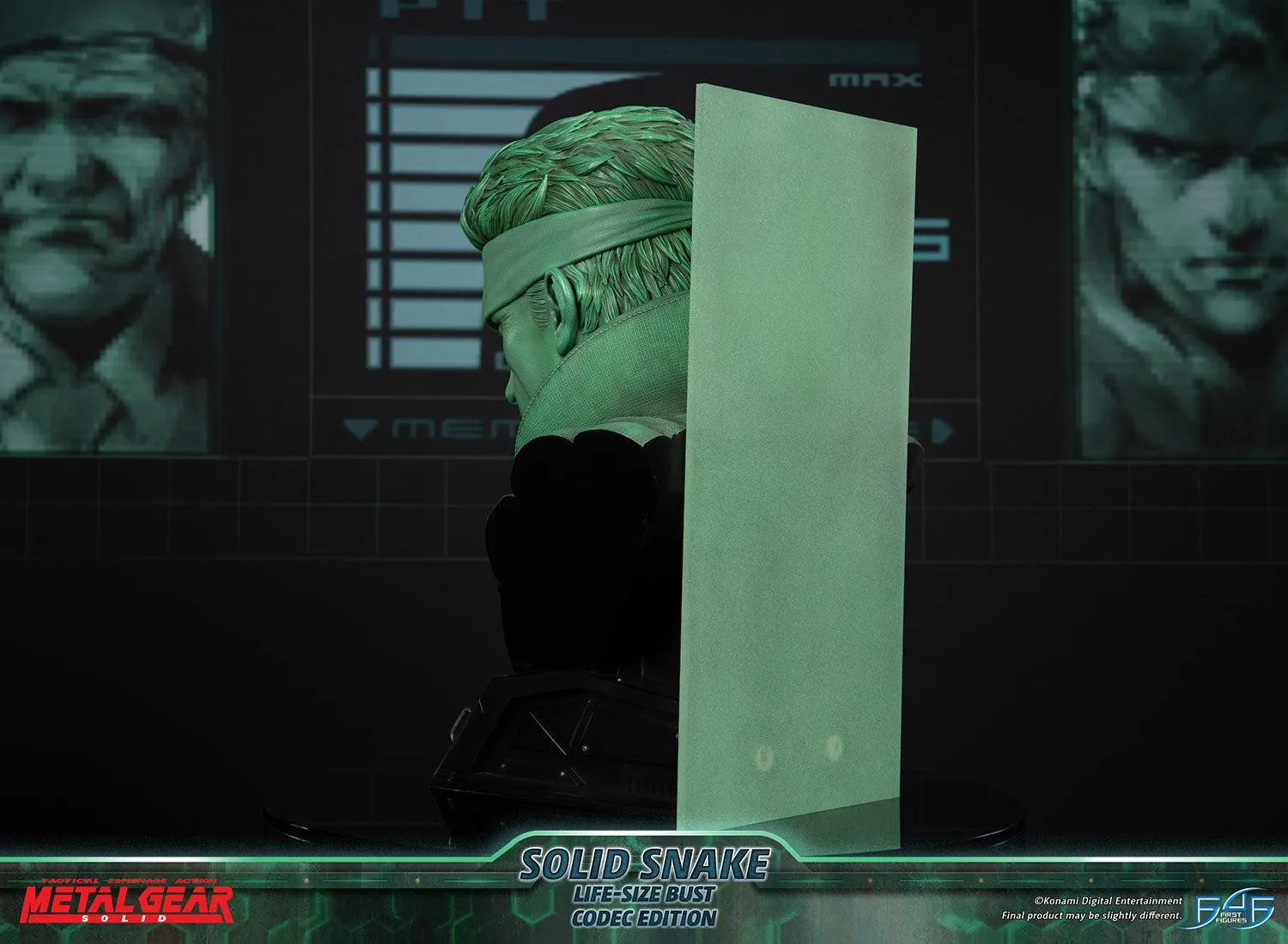First 4 Figures Metal Gear Solid Snake bust Codec life-size